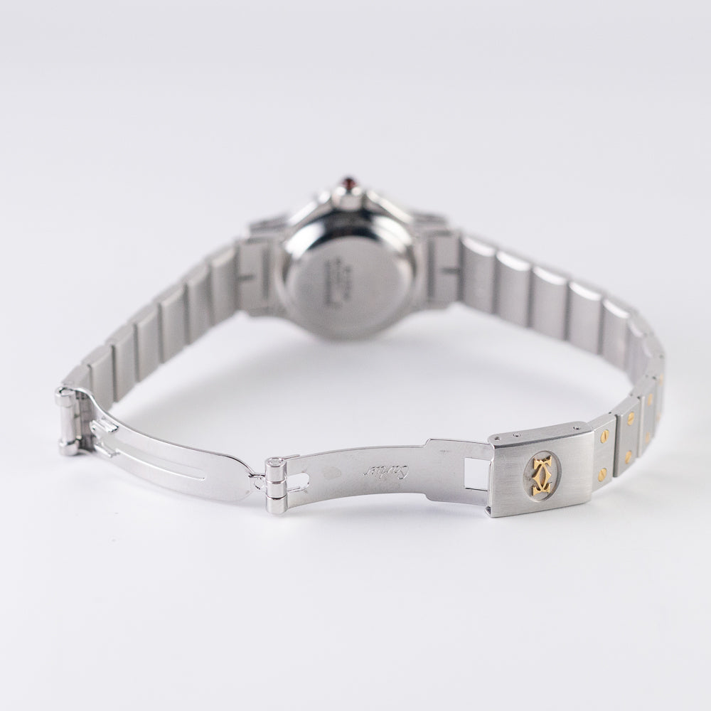 CARTIER SM SANTOS OCTAGON Ref.0907 Burgundy Automatic BOX
