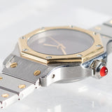 CARTIER SM SANTOS OCTAGON Ref.0907 Burgundy Automatic BOX