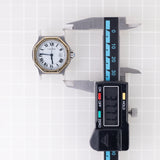 CARTIER LM SANTOS OCTAGON Automatic Ref.2966 Godron Bracelet