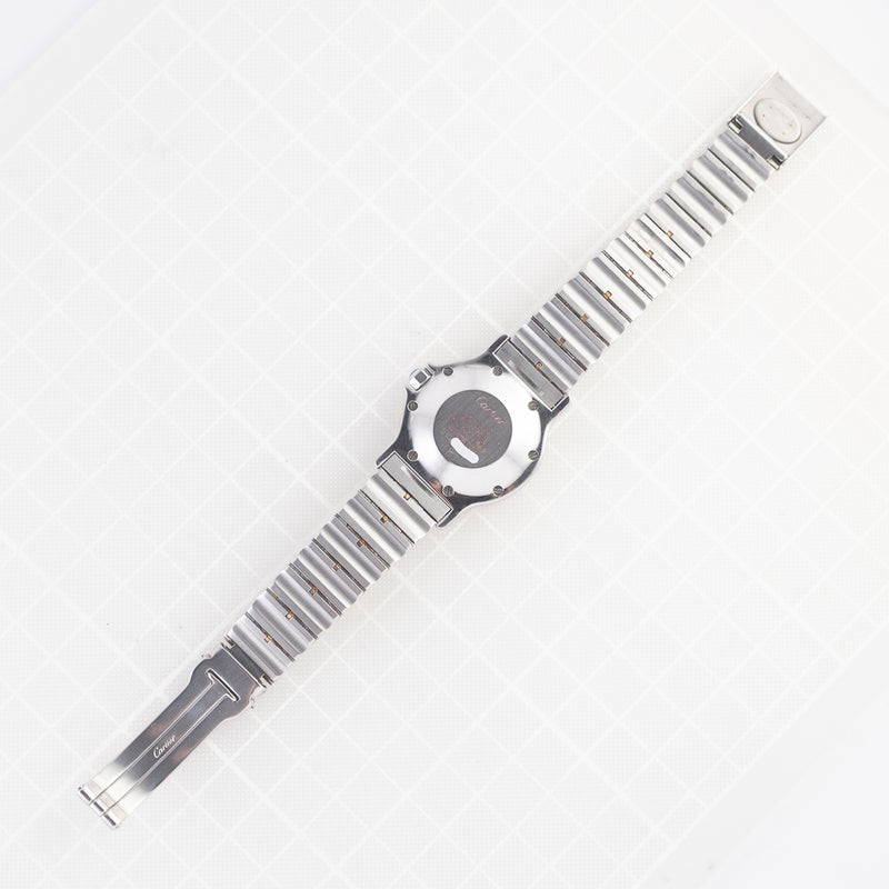 CARTIER LM SANTOS OCTAGON Automatic Ref.2966 Godron Bracelet