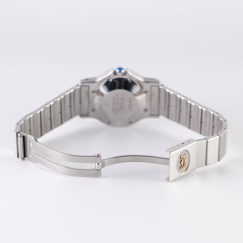CARTIER LM SANTOS OCTAGON Automatic Ref.2966 Godron Bracelet