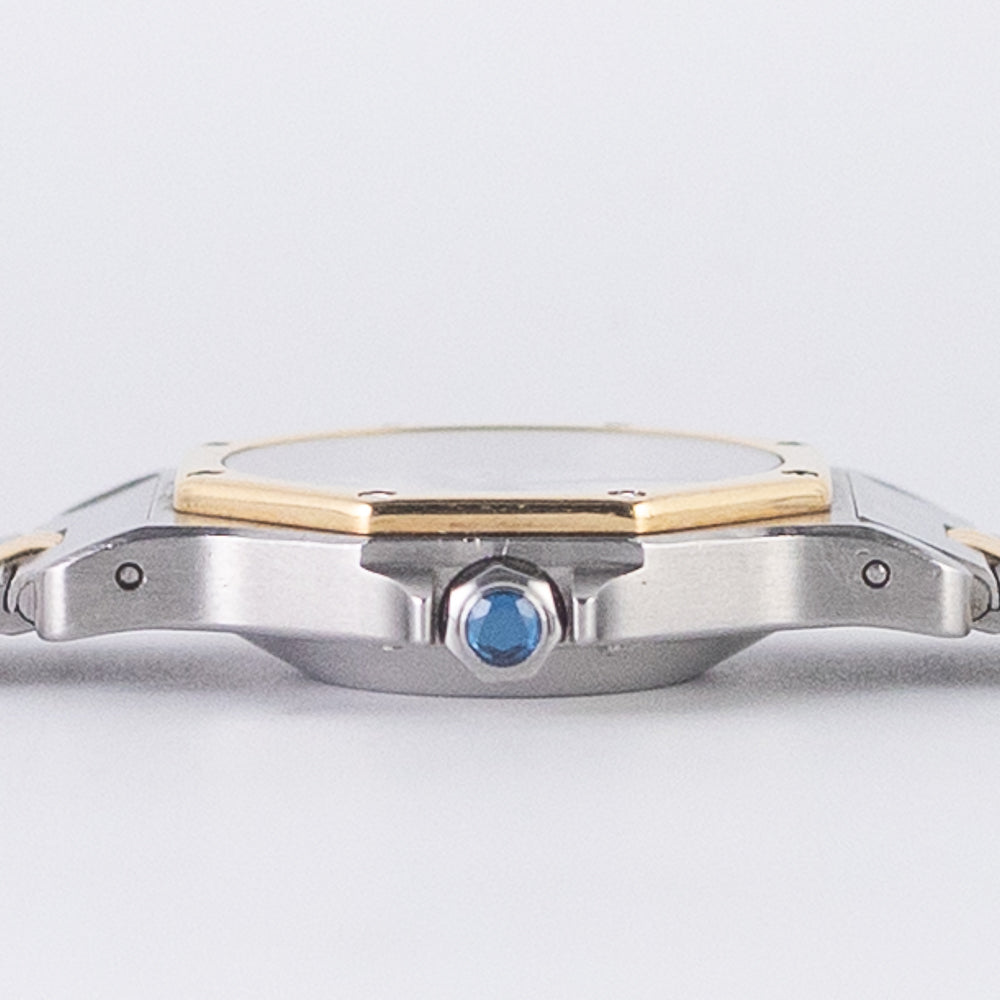 CARTIER LM SANTOS OCTAGON Automatic Ref.2966 Godron Bracelet