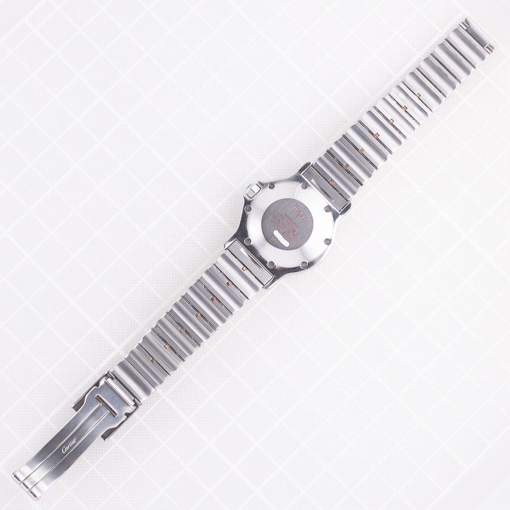 CARTIER LM SANTOS OCTAGON Automatic Ref.2966 Godron Bracelet