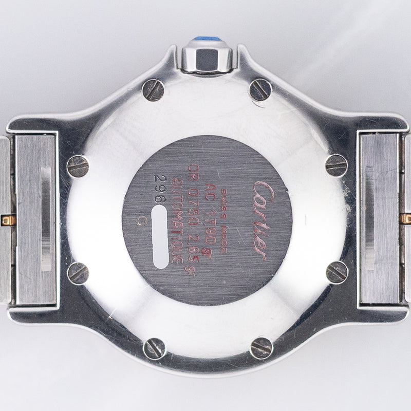 CARTIER LM SANTOS OCTAGON Automatic Ref.2966 Godron Bracelet