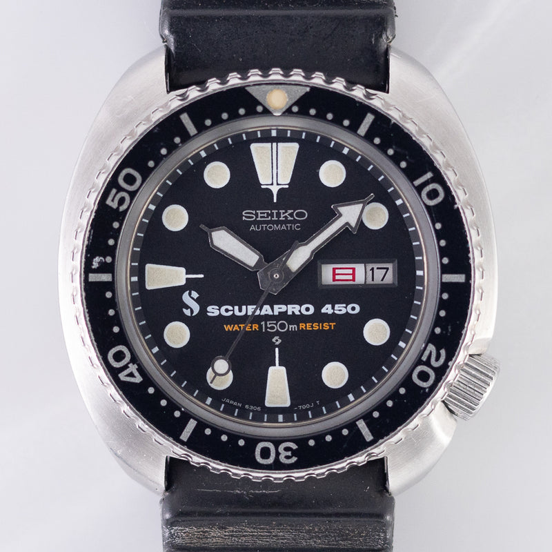SEIKO 150M DIVER REF.6306-7001 SCUBAPRO 450 – TIMEANAGRAM