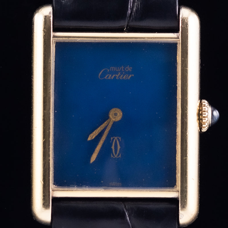 CARTIER LM MUST DE TANK LAPIS LAZURI - Like – TIMEANAGRAM