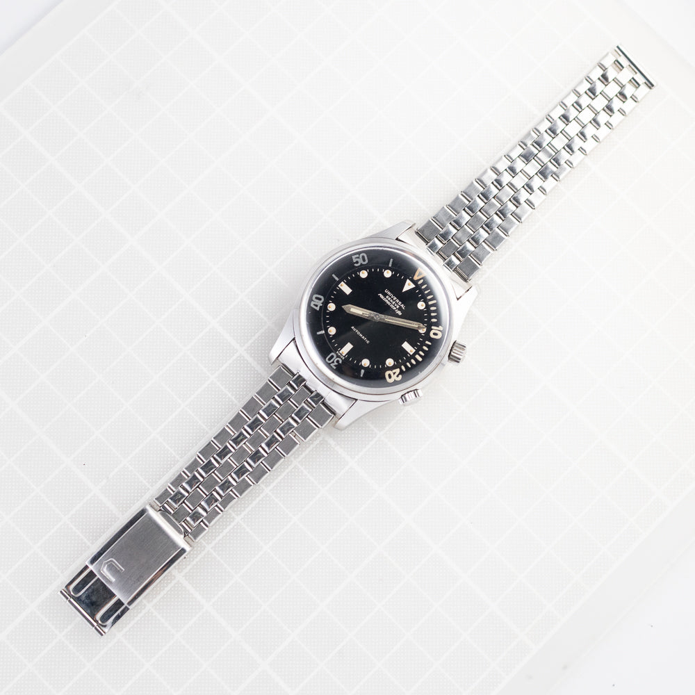 UNIVERSAL GENEVE POLEROUTER SUB MK3 Ref.20369 Mega Fat Kissing Font inner Bezel