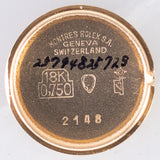 ROLEX Precision 18K Yellow Gold Ref.2148