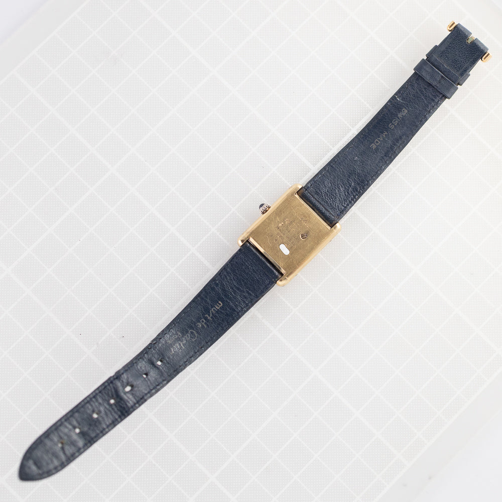 CARTIER LM MUST DE TANK LAPIS LAZURI - Like　Box and Warranty Papers