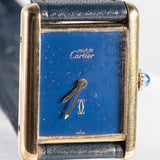 CARTIER LM MUST DE TANK LAPIS LAZURI - Like　Box and Warranty Papers