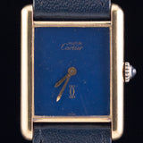 CARTIER LM MUST DE TANK LAPIS LAZURI - Like　Box and Warranty Papers