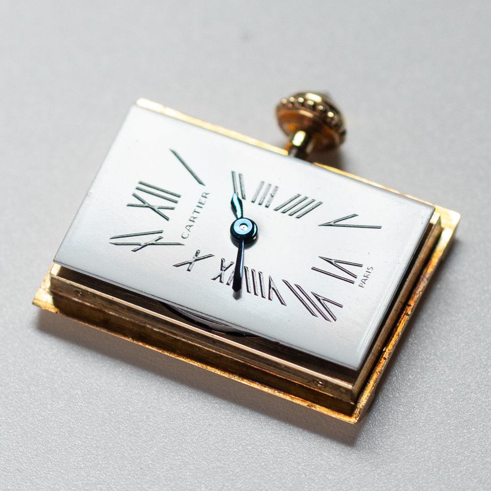 CARTIER SM TANK ALLONGEE Yellow Diamond Mecanique BOX – TIMEANAGRAM