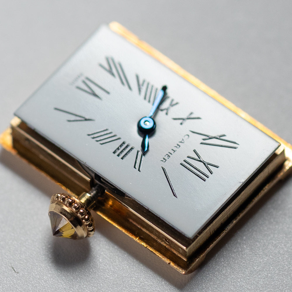 CARTIER SM TANK ALLONGEE Yellow Diamond Mecanique BOX – TIMEANAGRAM
