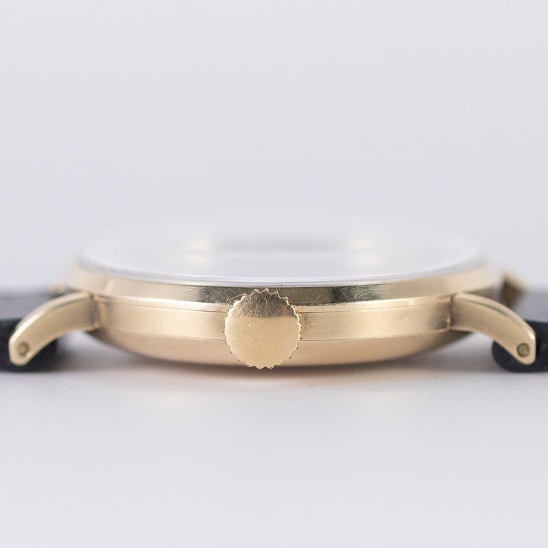 OMEGA Cal.30SCT1 Black Gilt Dial 14K Yellow Gold