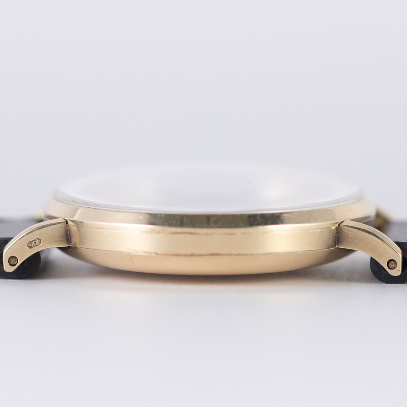 OMEGA Cal.30SCT1 Black Gilt Dial 14K Yellow Gold