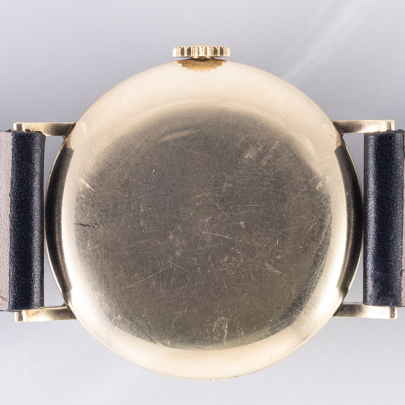 OMEGA Cal.30SCT1 Black Gilt Dial 14K Yellow Gold