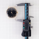 OMEGA Cal.30SCT1 Black Gilt Dial 14K Yellow Gold