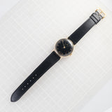 OMEGA Cal.30SCT1 Black Gilt Dial 14K Yellow Gold