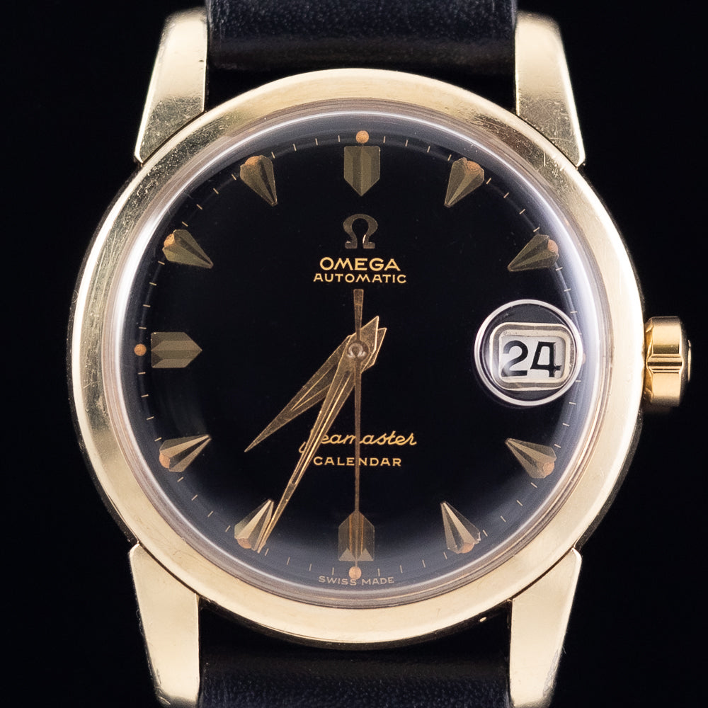 OMEGA Seamaster Calendar Black Gilt Dial Ref.2849 10SC