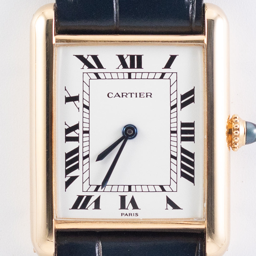 CARTIER LM TANK LC Ref.78086 Paris MK2 Dial Old Cabochon Crown Box