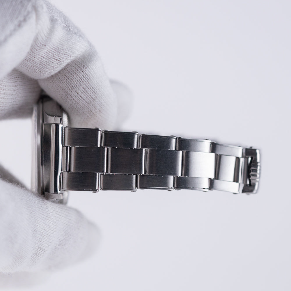 ROLEX OYSTER PERPETUAL Ref.6332 Semi-Bubbleback Black Gilt Step Dial WAB Bracelet