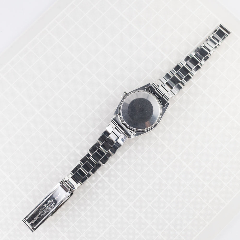 ROLEX OYSTER PERPETUAL Ref.1002 Black Gloss Dial with Silver Surface Printing