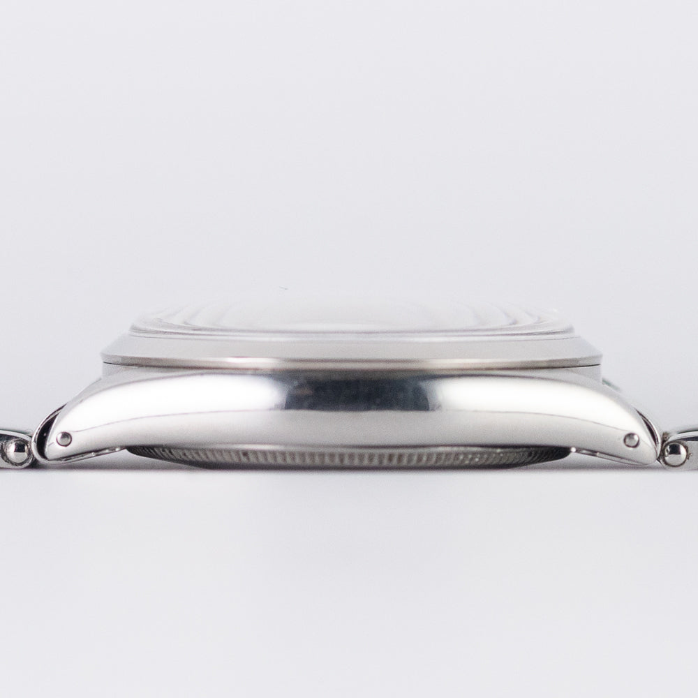 ROLEX OYSTER PERPETUAL Ref.1002 Black Gloss Dial with Silver Surface Printing