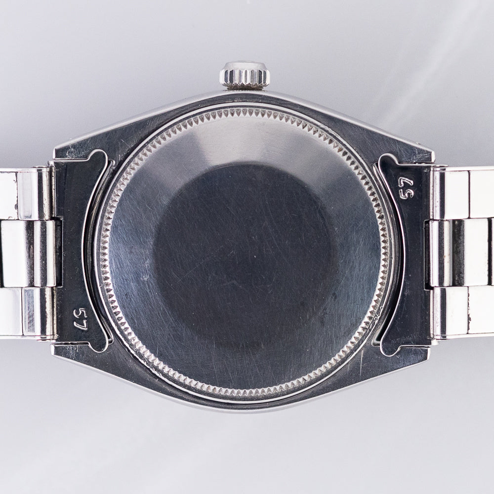ROLEX OYSTER PERPETUAL Ref.1002 Black Gloss Dial with Silver Surface Printing
