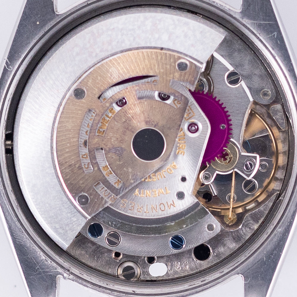 ROLEX OYSTER PERPETUAL Ref.1002 Black Gloss Dial with Silver Surface Printing