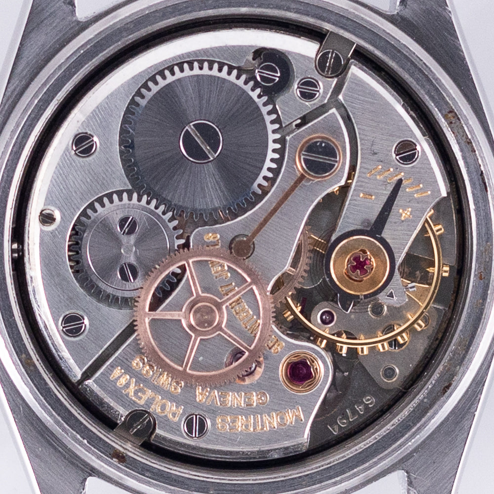 ROLEX OYSTERDATE Ref.6466 Black Gilt Tropical Dial