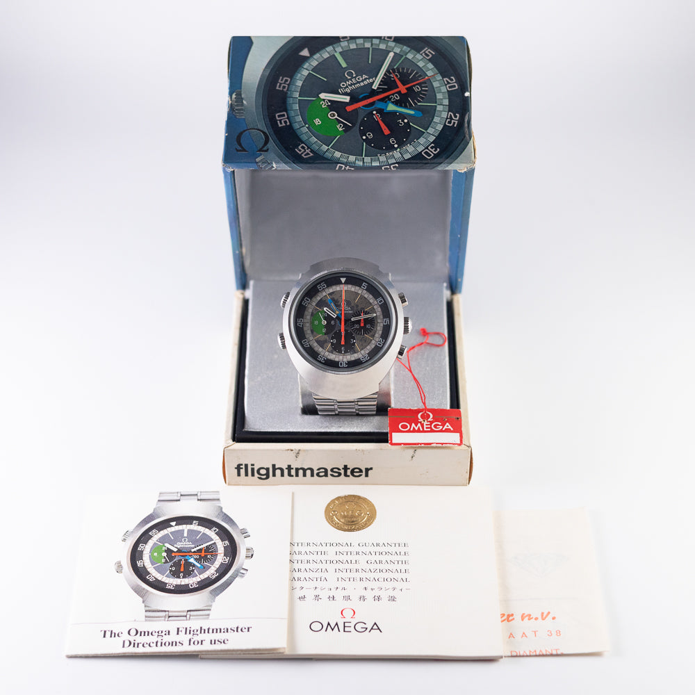OMEGA Flightmaster A4. 12 Without Dots Dial Ref.145.013 BOX and Papers