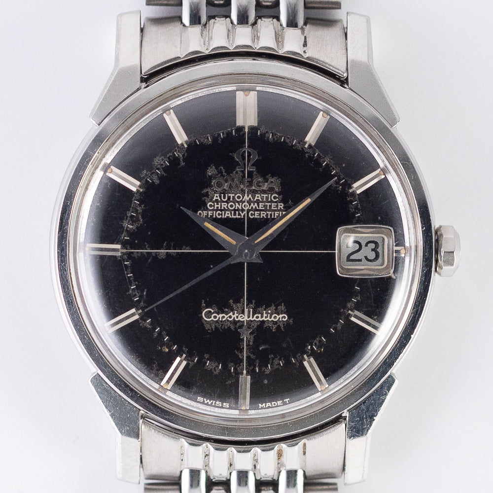 OMEGA Constellation Black Gilt Pie Pan Dial Ref.168.005