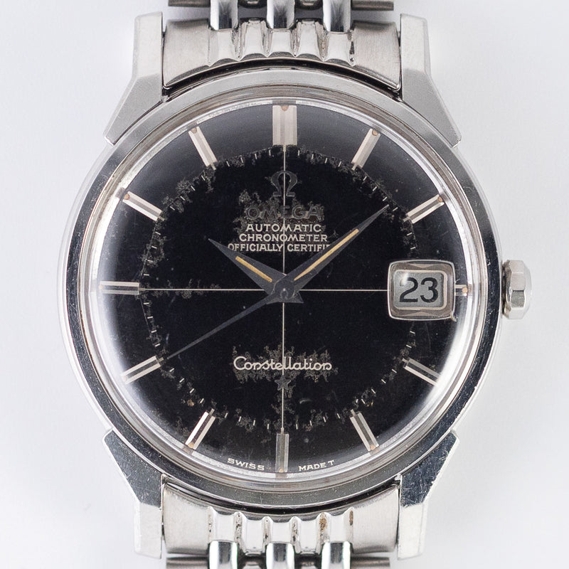 OMEGA Constellation Black Gilt Pie Pan Dial Ref.168.005