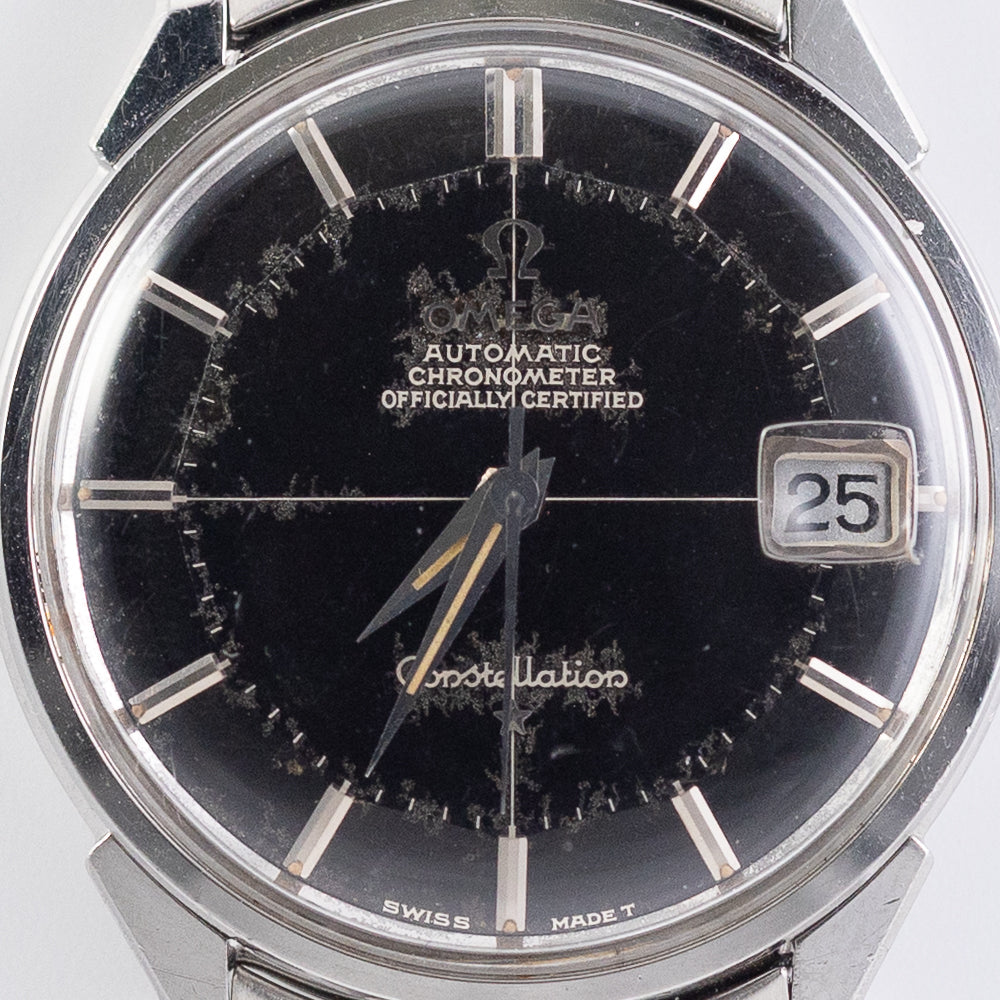 OMEGA Constellation Black Gilt Pie Pan Dial Ref.168.005
