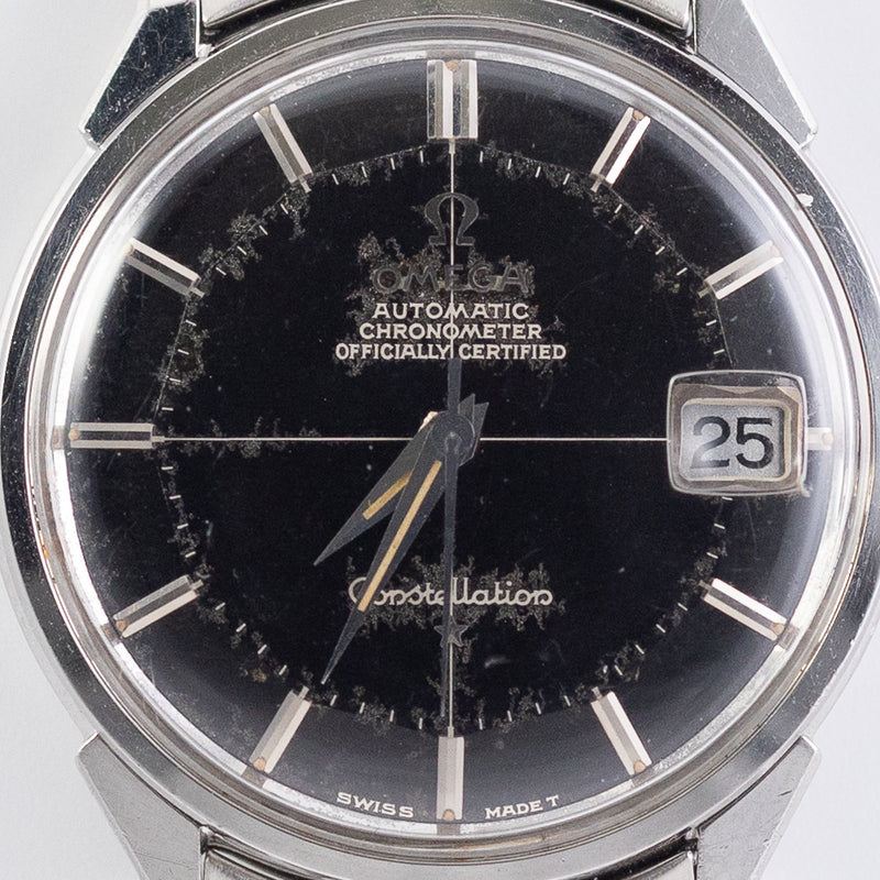 OMEGA Constellation Black Gilt Pie Pan Dial Ref.168.005