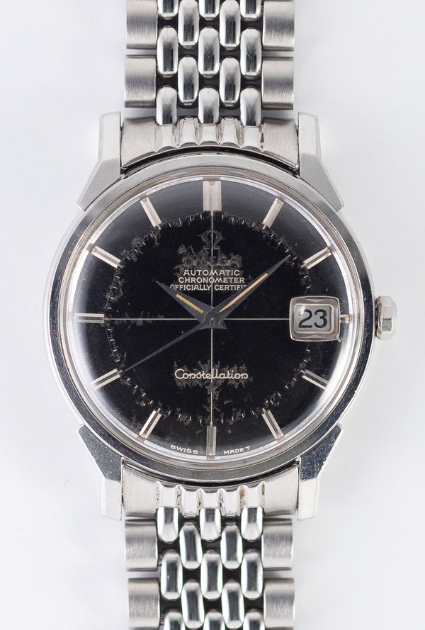 OMEGA Constellation Black Gilt Pie Pan Dial Ref.168.005