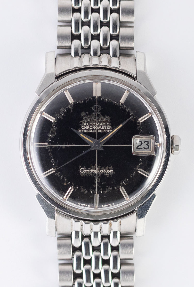 OMEGA Constellation Black Gilt Pie Pan Dial Ref.168.005