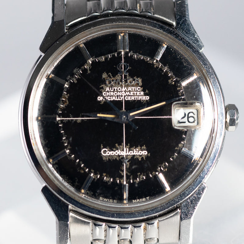 OMEGA Constellation Black Gilt Pie Pan Dial Ref.168.005