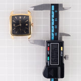 OMEGA Cioccolatone Automatic Black Guilloche 18K Yellow Gold Ref.3950　