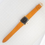 OMEGA Cioccolatone Automatic Black Guilloche 18K Yellow Gold Ref.3950　