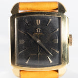 OMEGA Cioccolatone Automatic Black Guilloche 18K Yellow Gold Ref.3950　