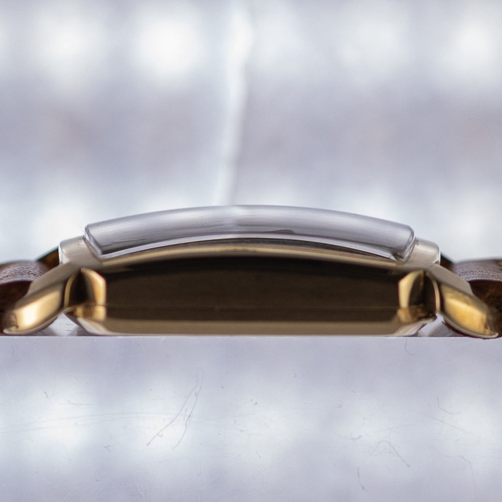 OMEGA Cioccolatone Automatic Black Guilloche 18K Yellow Gold Ref.3950　