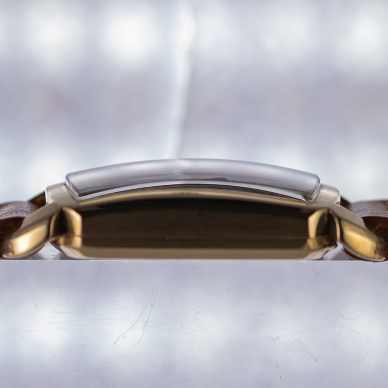 OMEGA Cioccolatone Automatic Black Guilloche 18K Yellow Gold Ref.3950　