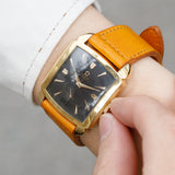 OMEGA Cioccolatone Automatic Black Guilloche 18K Yellow Gold Ref.3950　