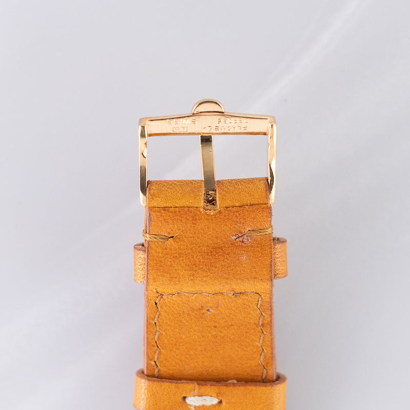 OMEGA Cioccolatone Automatic Black Guilloche 18K Yellow Gold Ref.3950　