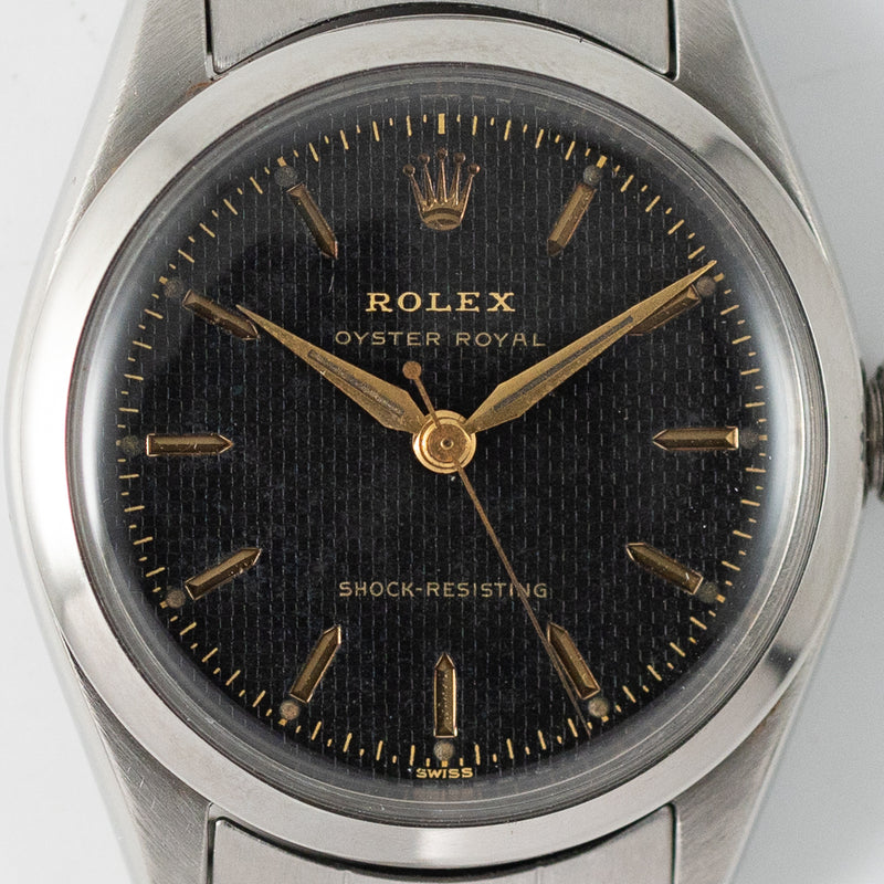 ROLEX OYSTER ROYAL Ref.6444 Black HONEYCOMB Dial