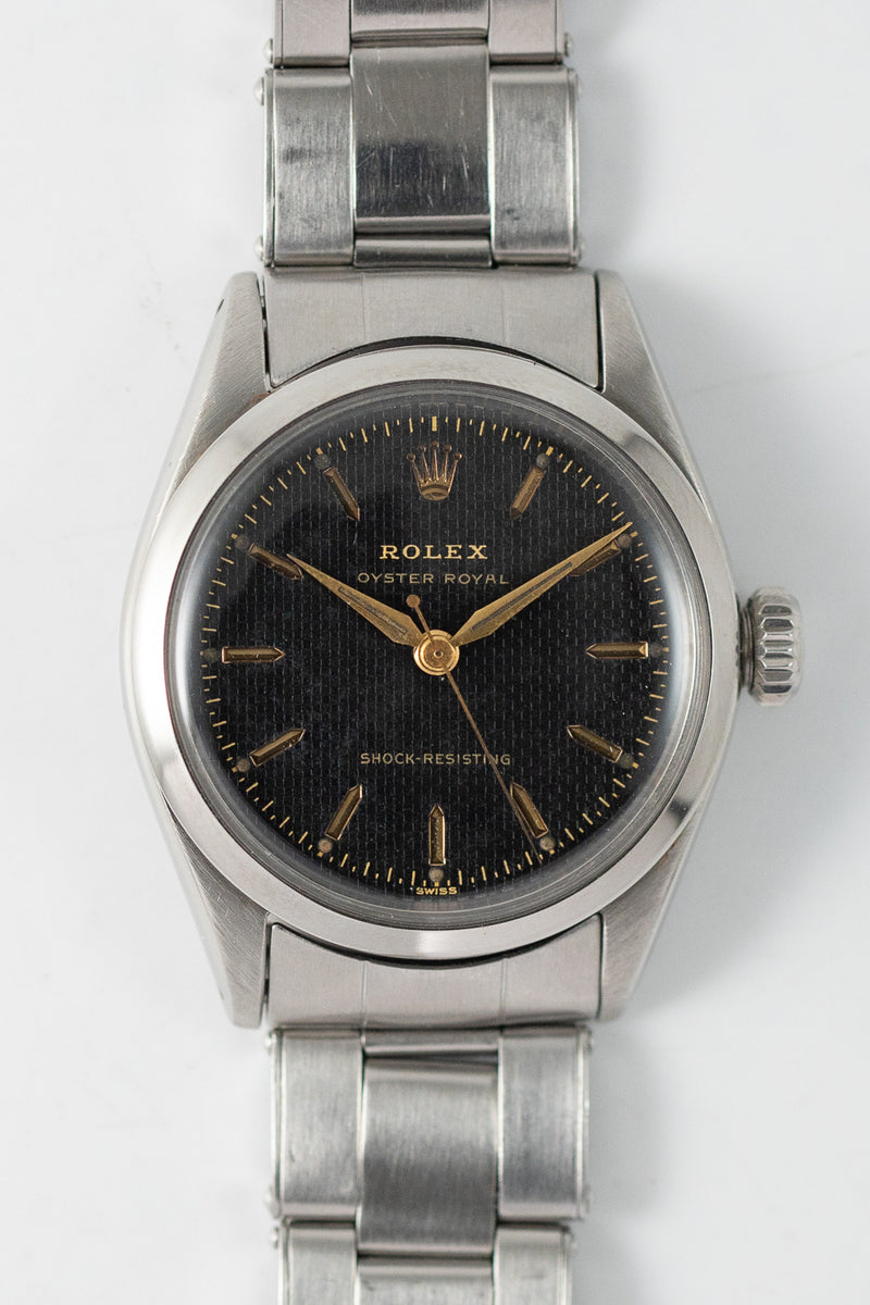 ROLEX OYSTER ROYAL Ref.6444 Black HONEYCOMB Dial