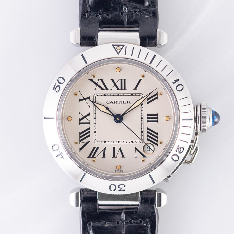 CARTIER LM PASHA TIMER Ref.R4010