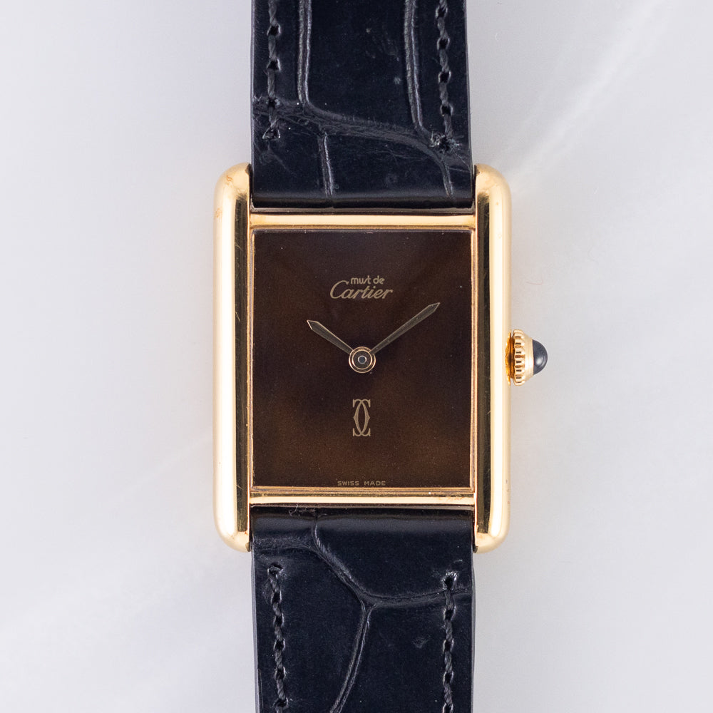 CARTIER LM MUST DE TANK Tortoiseshell - Like BOX – TIMEANAGRAM