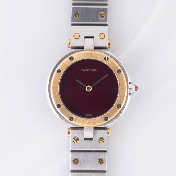 CARTIER SM SANTOS VENDOME Ref.81913 Burgundy – TIMEANAGRAM